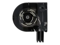 Nahaufnahme eines transparenten Gehäuses mit einer Spule und mechanischen Komponenten